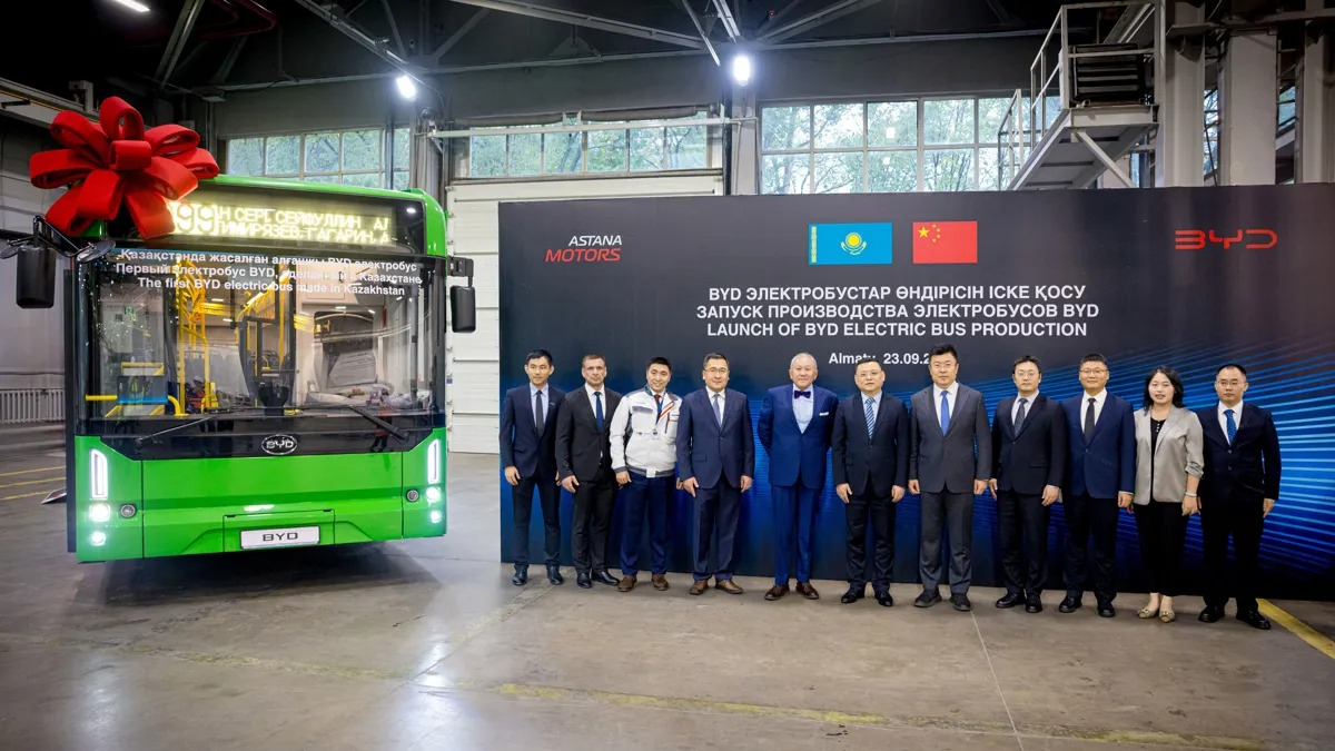 Первую партию электробусов BYD произвели в Казахстане на заводе Astana Motors